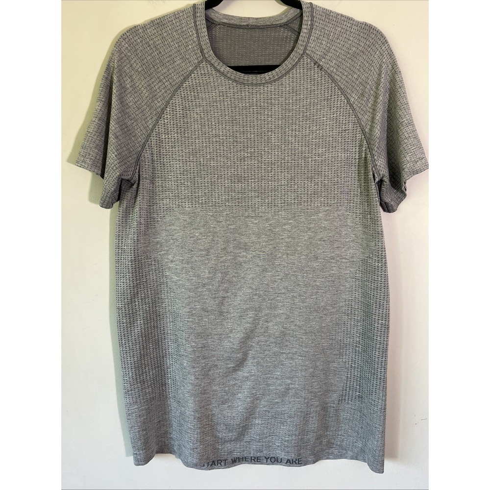 Lululemon Metal Vent Tech SS Men's Size Small Charcoal Grey Workout Athletic Gym